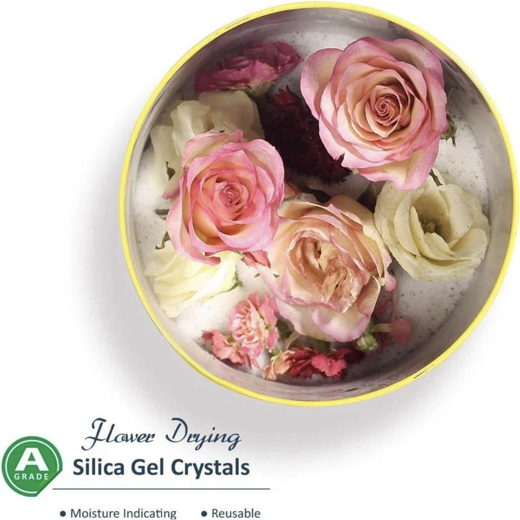 wisedry Silica Gel Crystal for Flowers Drying - 2 LBS, Fine Crystals 2 LBS