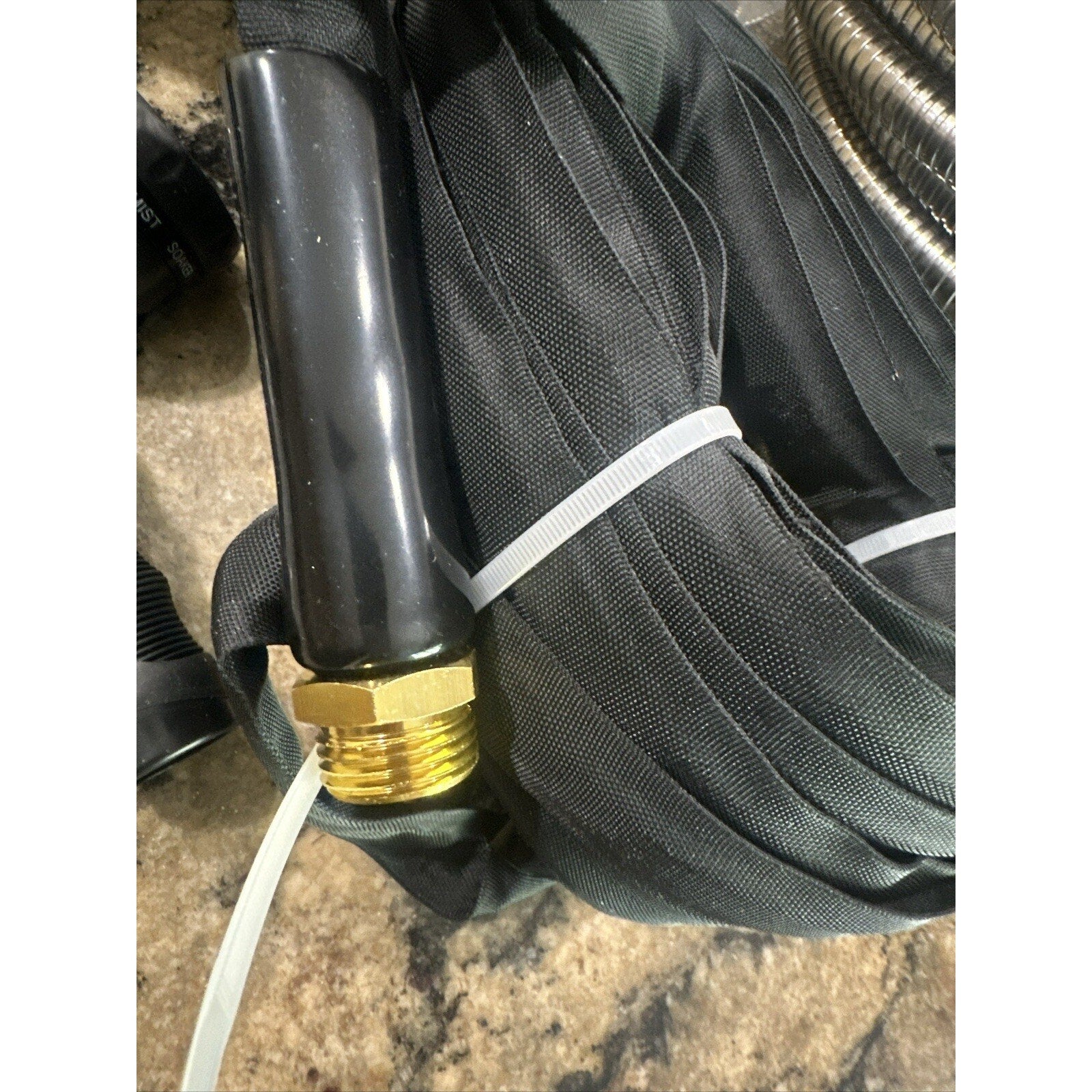 Non Expandable Garden Hose 50 ft x 5 8" Ultra Lightweight Flexible Water Hoses