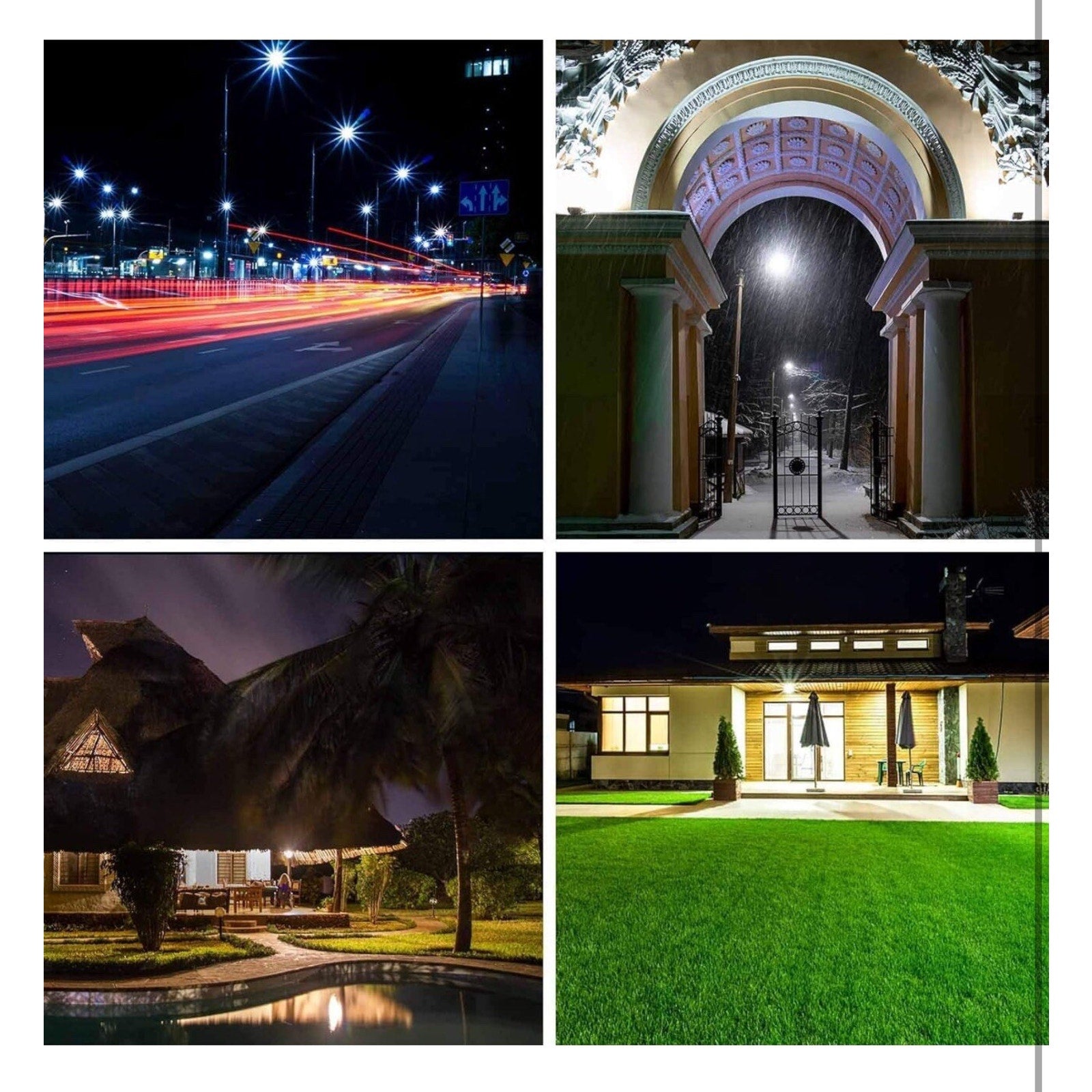 150W LED Parking Lot Lights with Dusk-to-Dawn Photocell Sensor