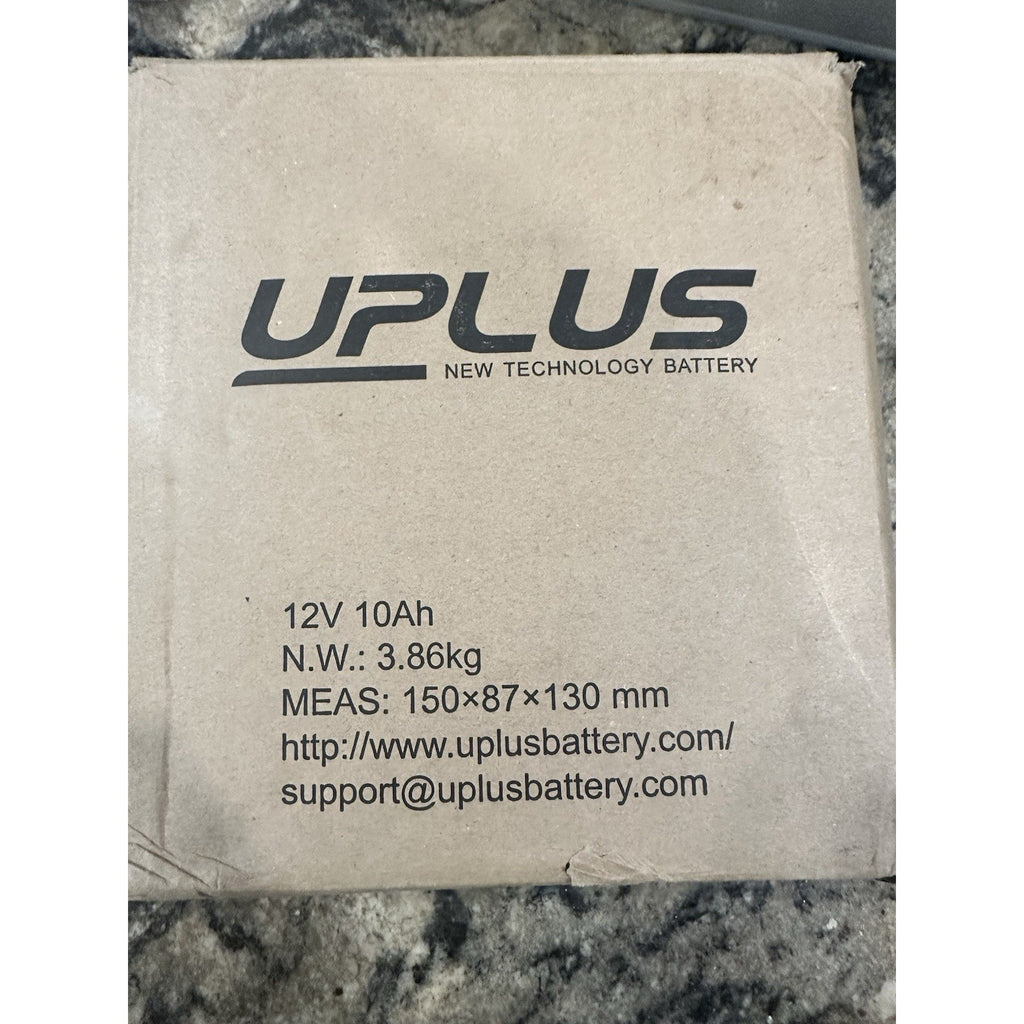 Durable & Safe UPLUS EB12-4 Powersports Battery - 12V Maintenance-Free Design