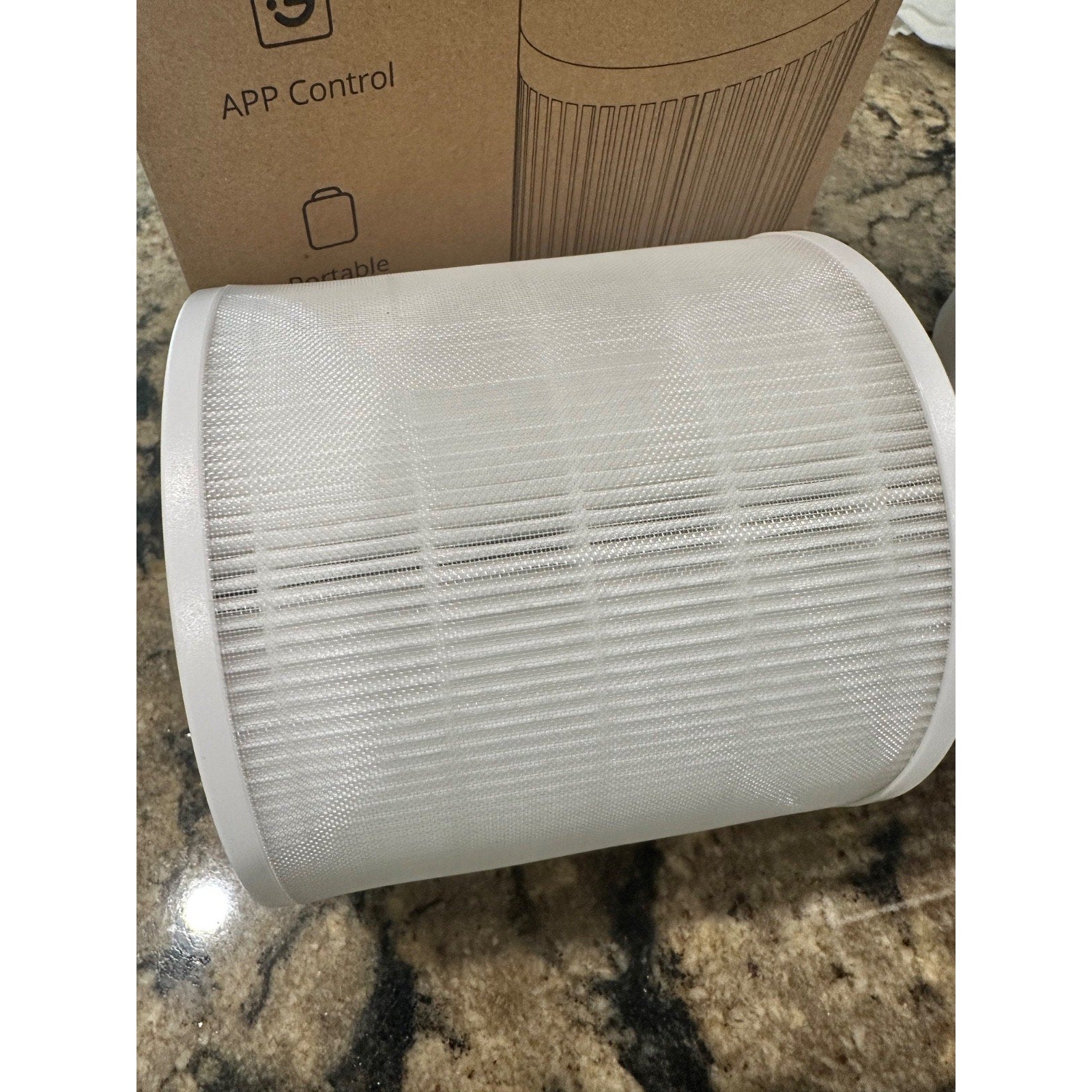 GOVEELIFE MINI AIR PURIFIER FOR BEDROOM, SMART PURIFIER WORKS WITH ALEXA, GOOGLE
