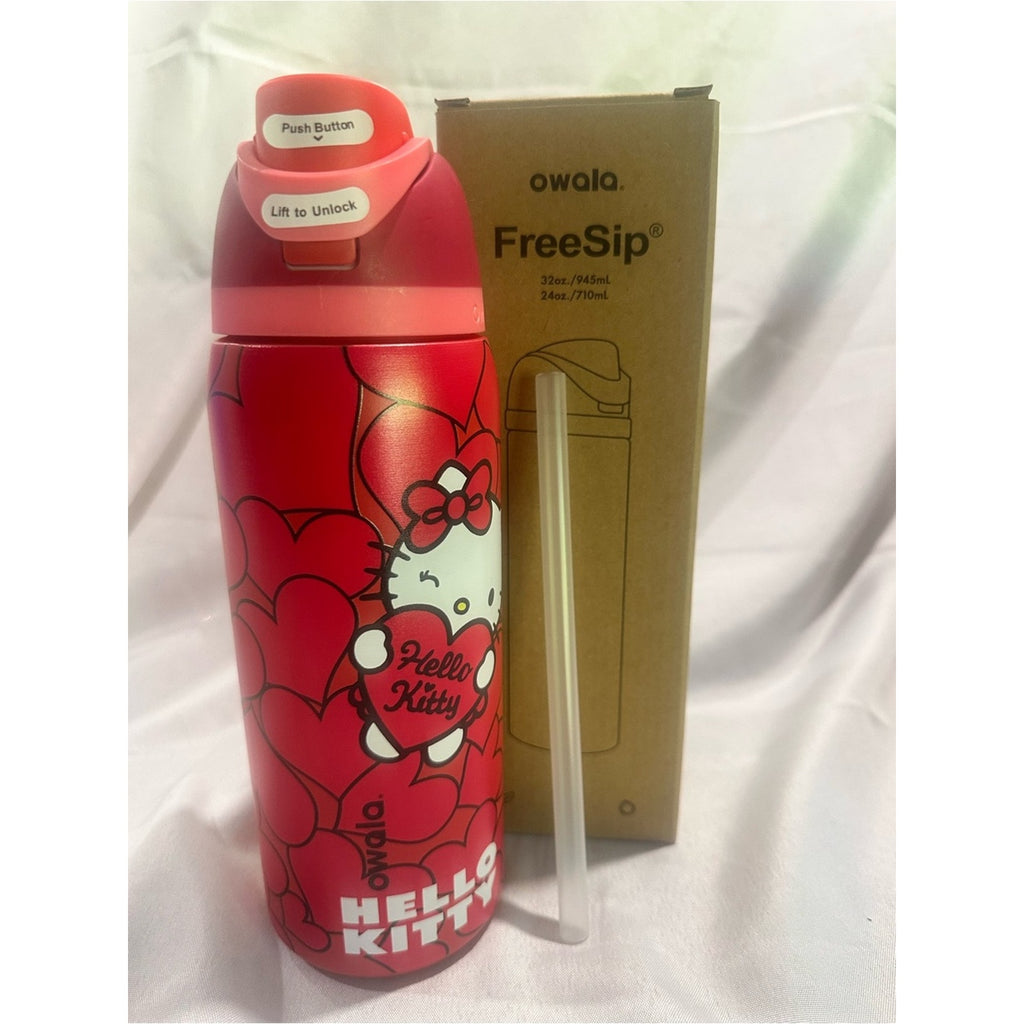 Custom Engraved Owala FreeSip Hello Kitty 32 oz