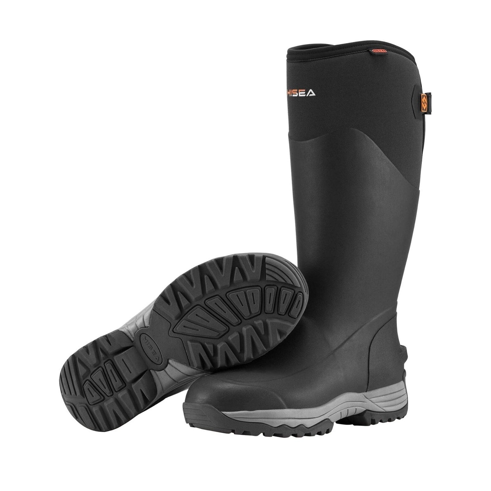 HISEA Rubber Rain Boots for Men, Waterproof Insulated Neoprene Hunting Size 12