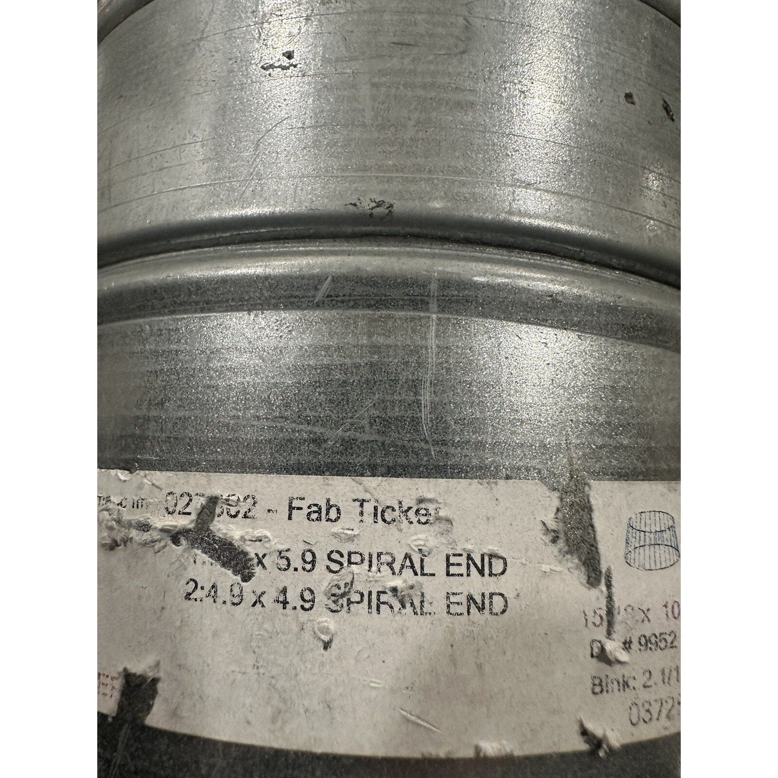 6 Inch to 5 Inch Round Duct Reducer, 24 Galvanized Steel Adapter H: 12 Inch