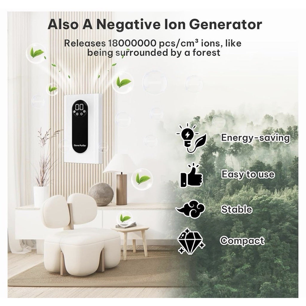 Portable Ozone Generator,1000mg/h Multipurpose Machine for White