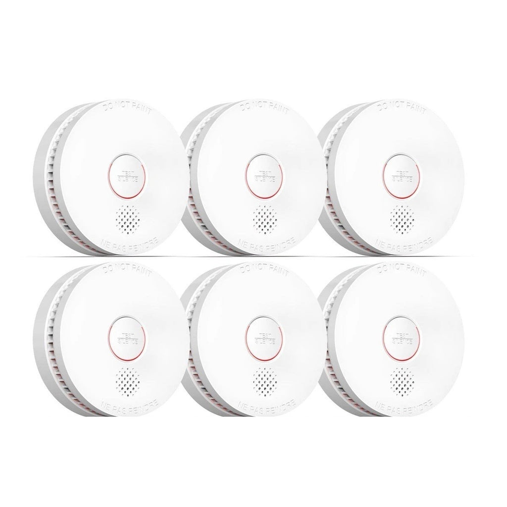 Siterwell Smoke Detector with Fastening Kit GS509A 6 PACKS