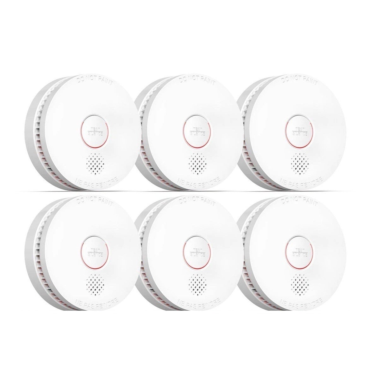 Siterwell Smoke Detector with Fastening Kit GS509A 6 PACKS
