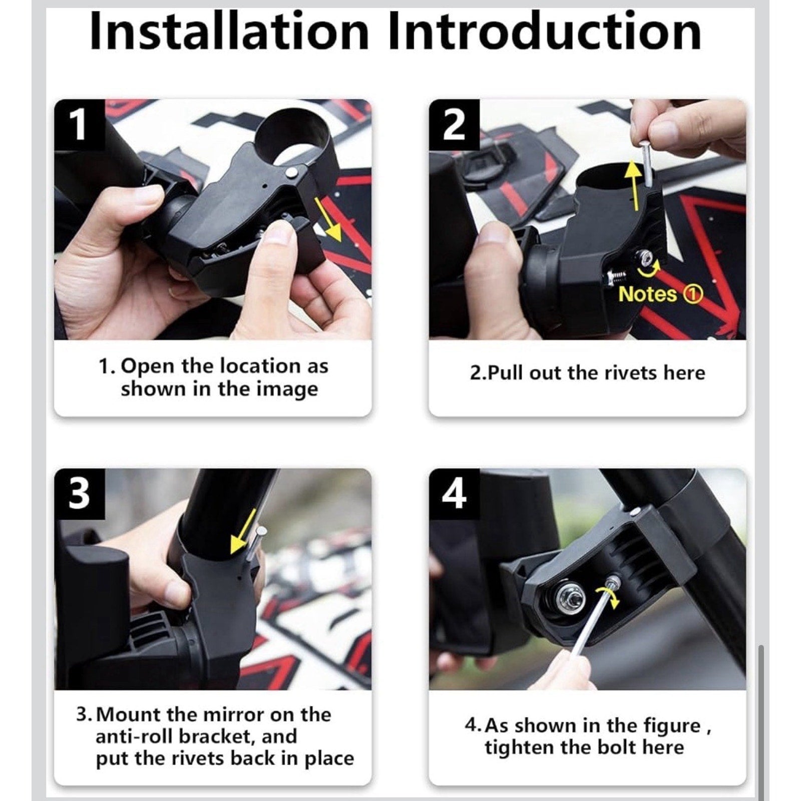 UTV Side Mirrors,Innovative Automatic Reset Function for Polaris,Can Am Maverick