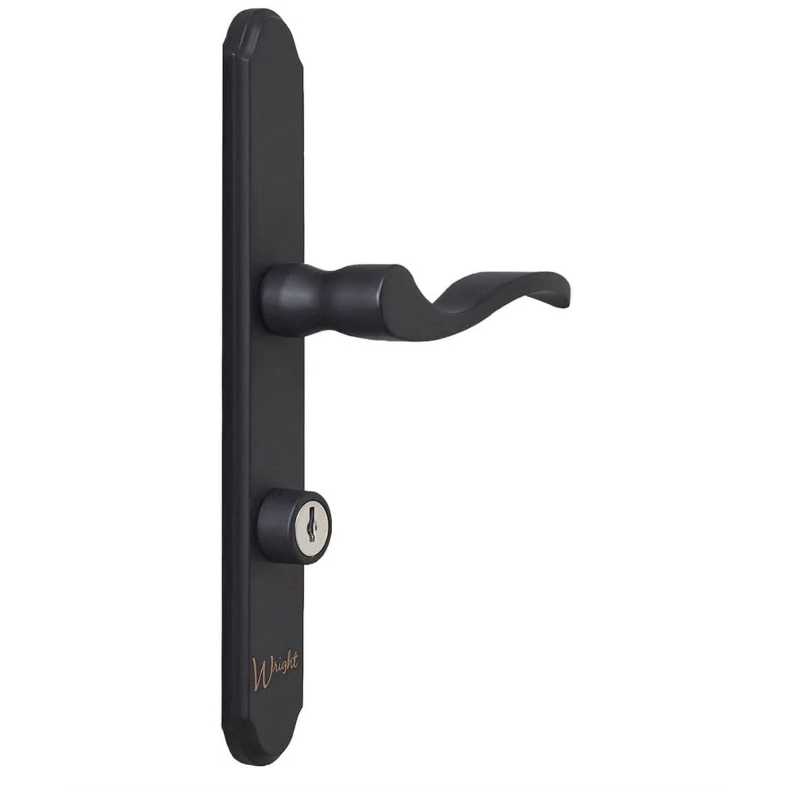 Wright Matte Black Serenade Mortise Storm Patio Door Lock Lever Latch VMT115MB