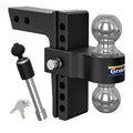 Trailer Hitch Fits 2 Inch Receiver, 6 Inch Adjustable Drop Hitch, 12,500 LBS