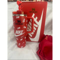 Custom Wrap 40 oz Stanley Quencher H2.0 Flowstate tumbler featuring a red Nike