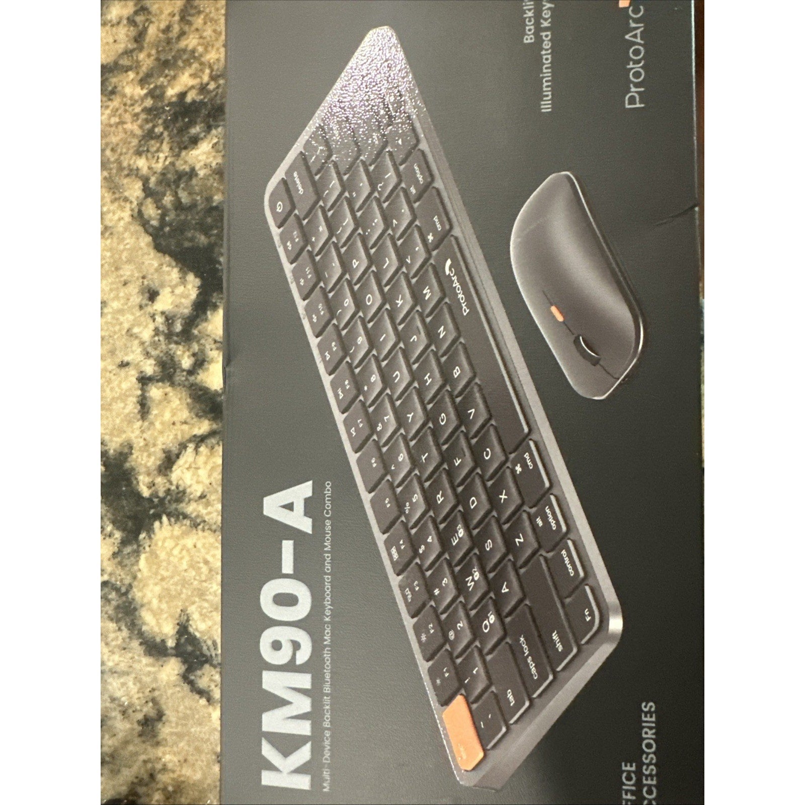 Protoarc Multi-Device Backlit Mac Keyboard And Mouse Combo Model KM90-A