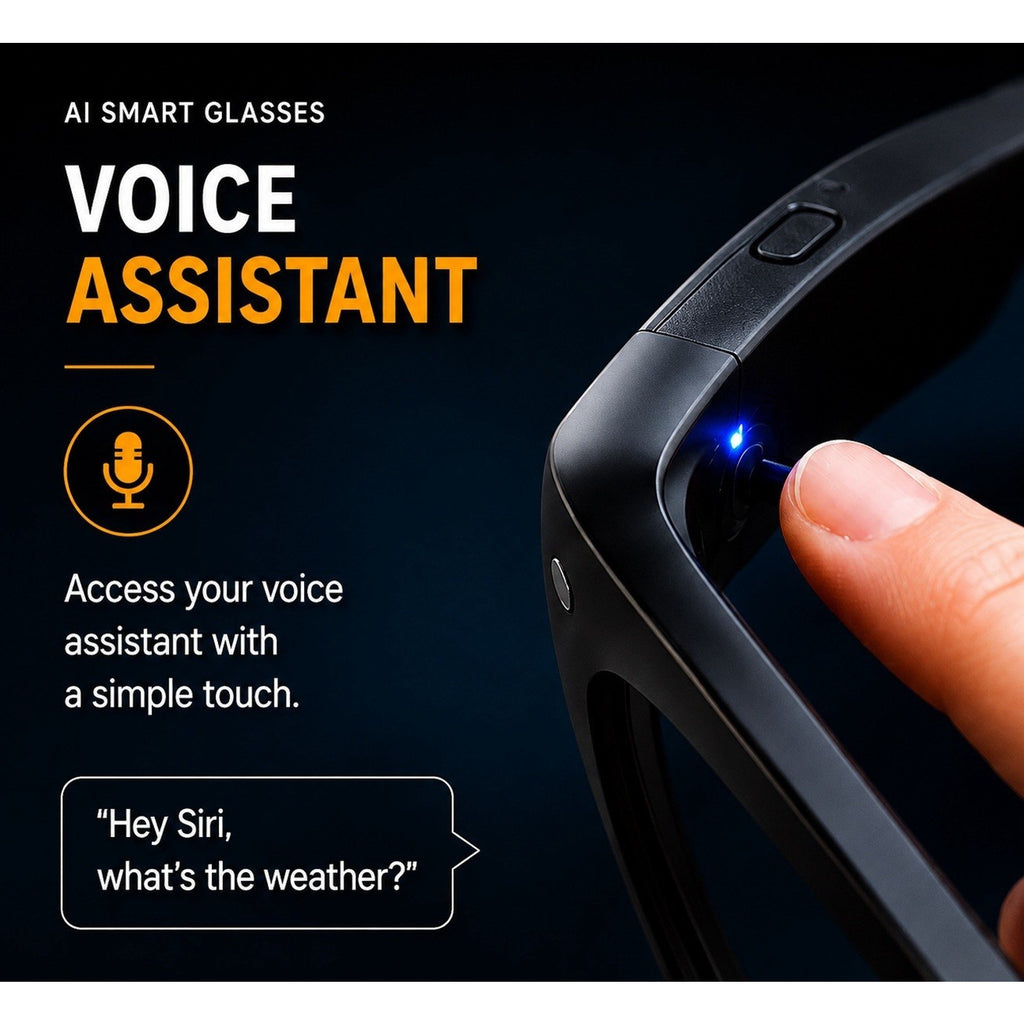 AI Smart Glasses with Camera Live Bluetooth Audio Eyewear Handsfree