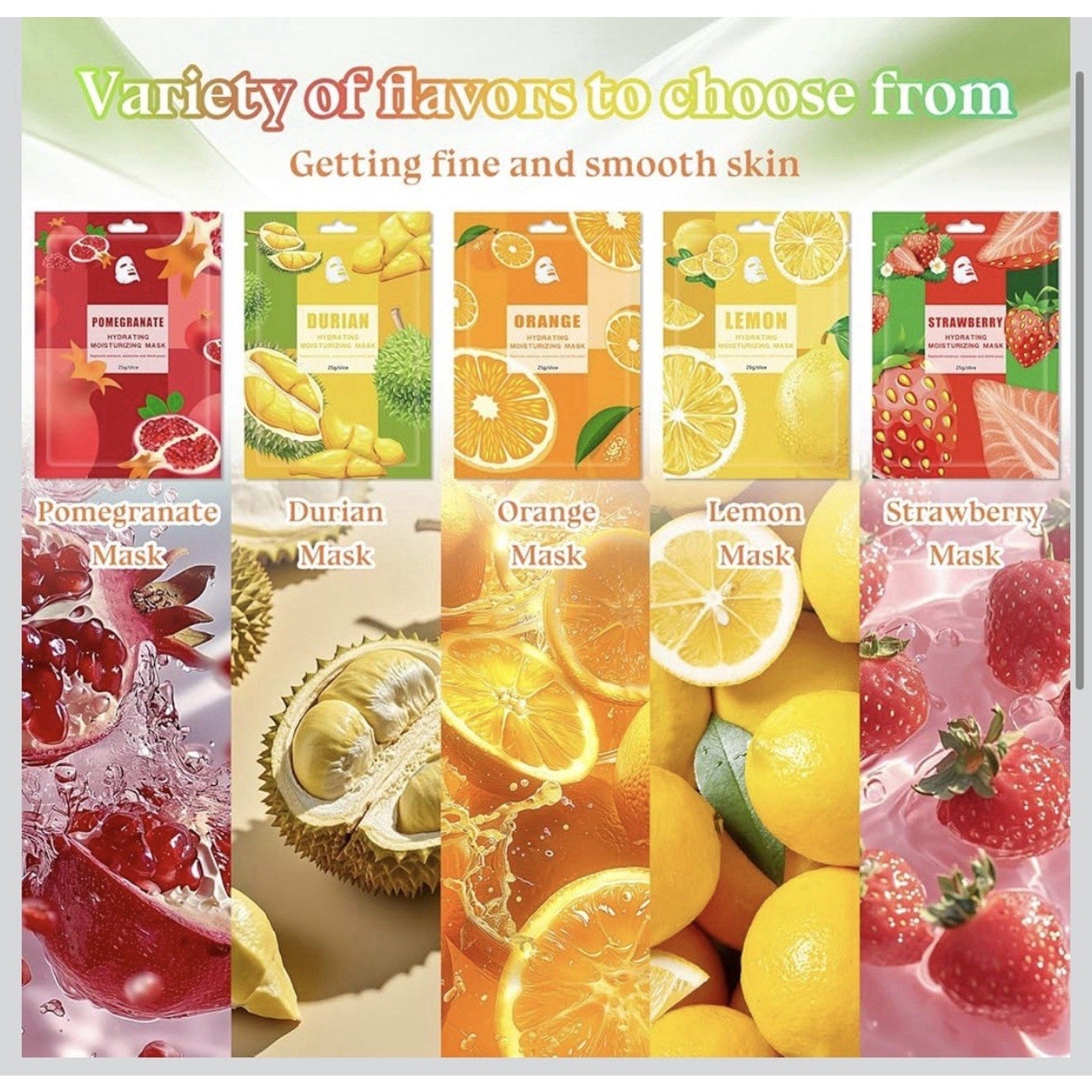 10PCS Hydrating Face Masks,Moisturizing Facial Masks for Women