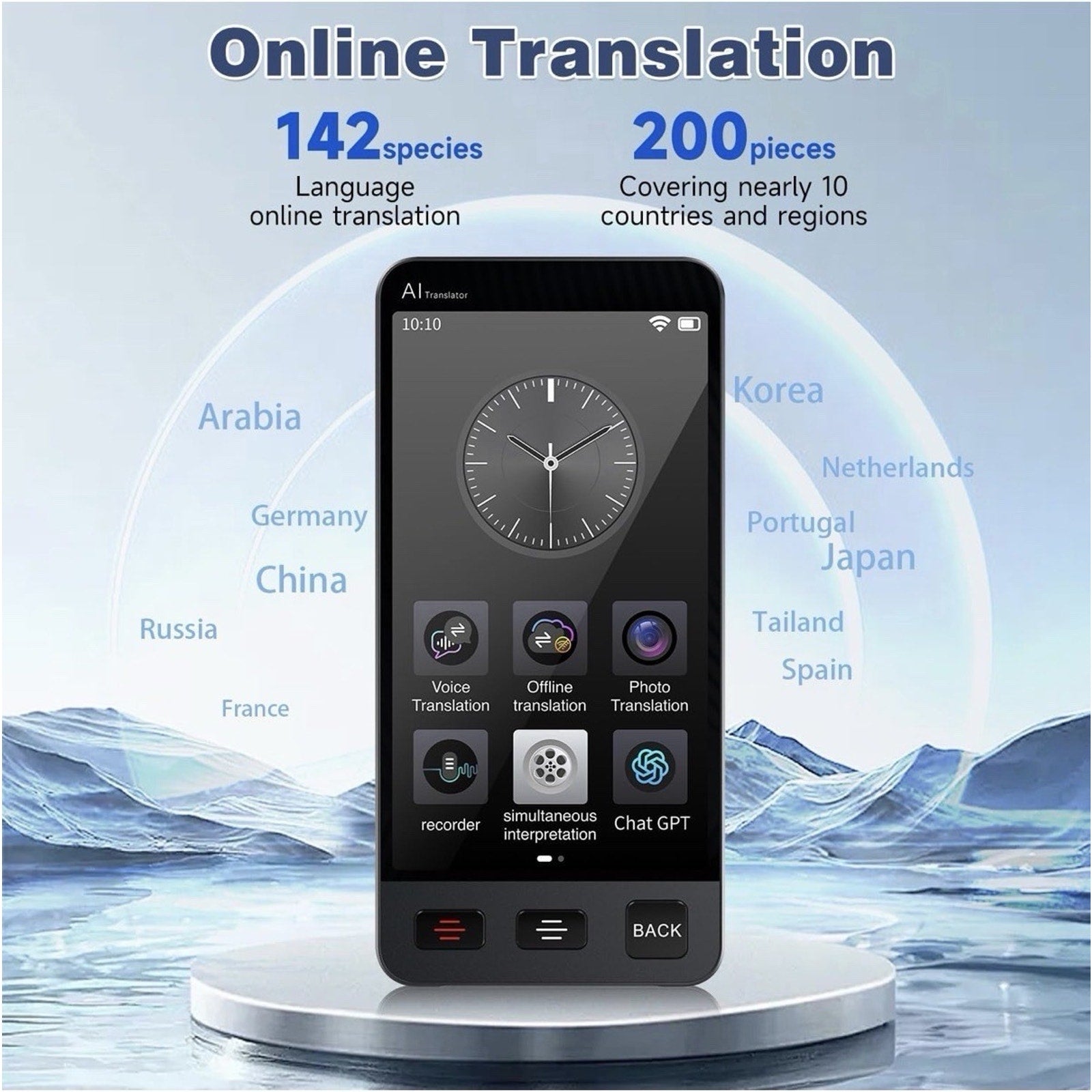 M80 PRO AI Voice Translator –2-Way Smart Translator | 142 Languages | Off/Online