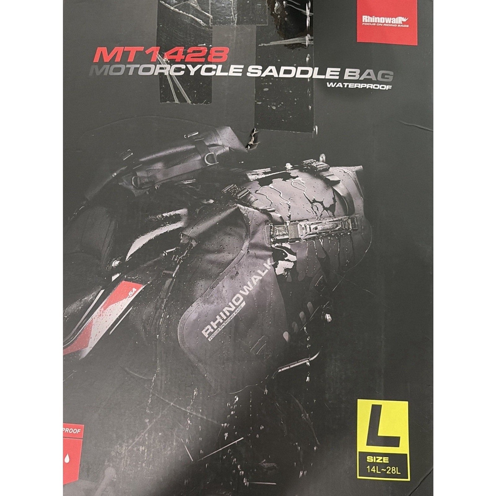 Rhinowalk Motorcycle Saddlebags 14L -28L Waterproof Motorbike Side Bags
