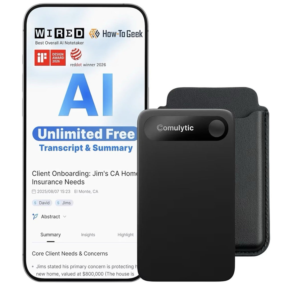 Comulytic Note Pro AI Voice Recorder, Unlimited Transcribe & Summarize