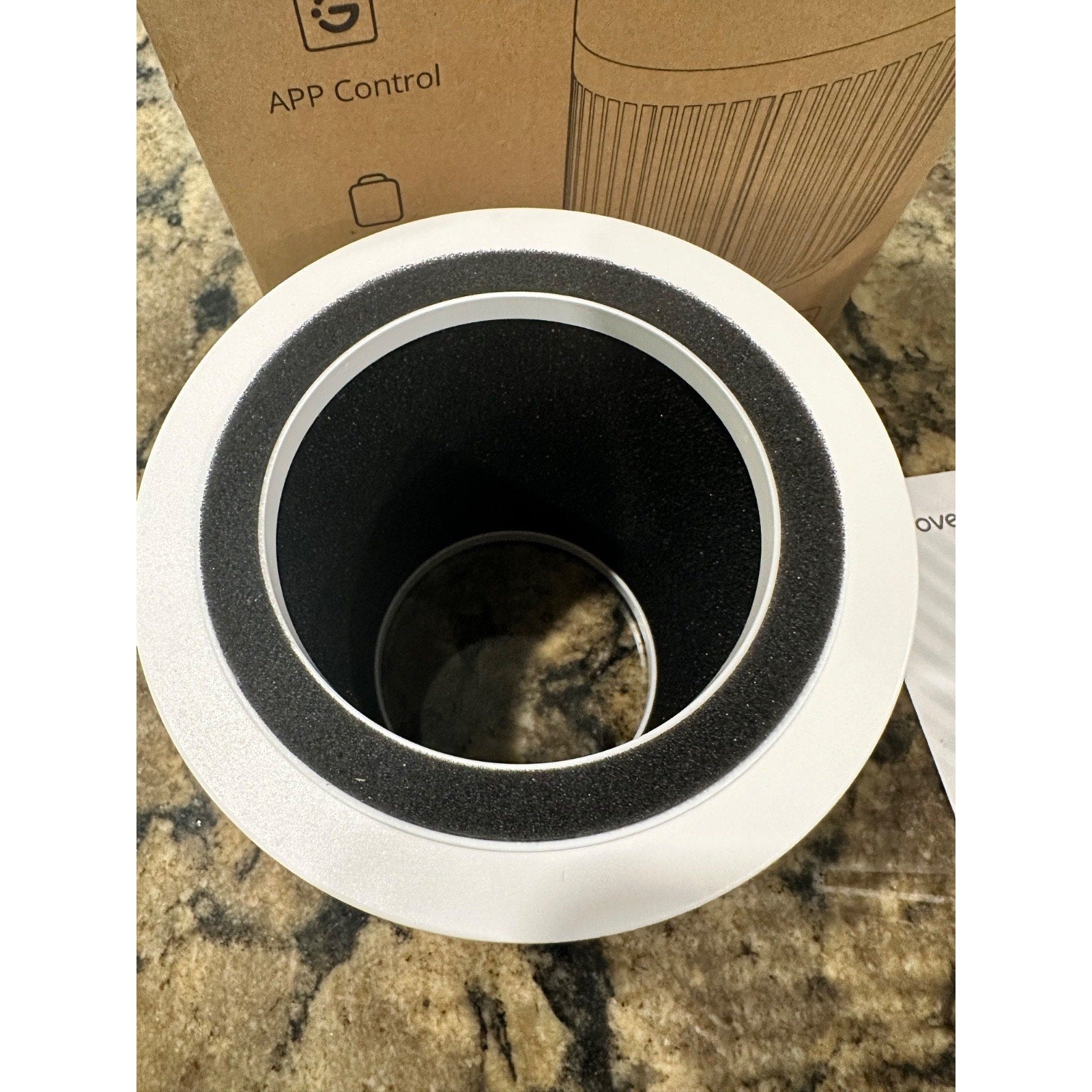 GOVEELIFE MINI AIR PURIFIER FOR BEDROOM, SMART PURIFIER WORKS WITH ALEXA, GOOGLE