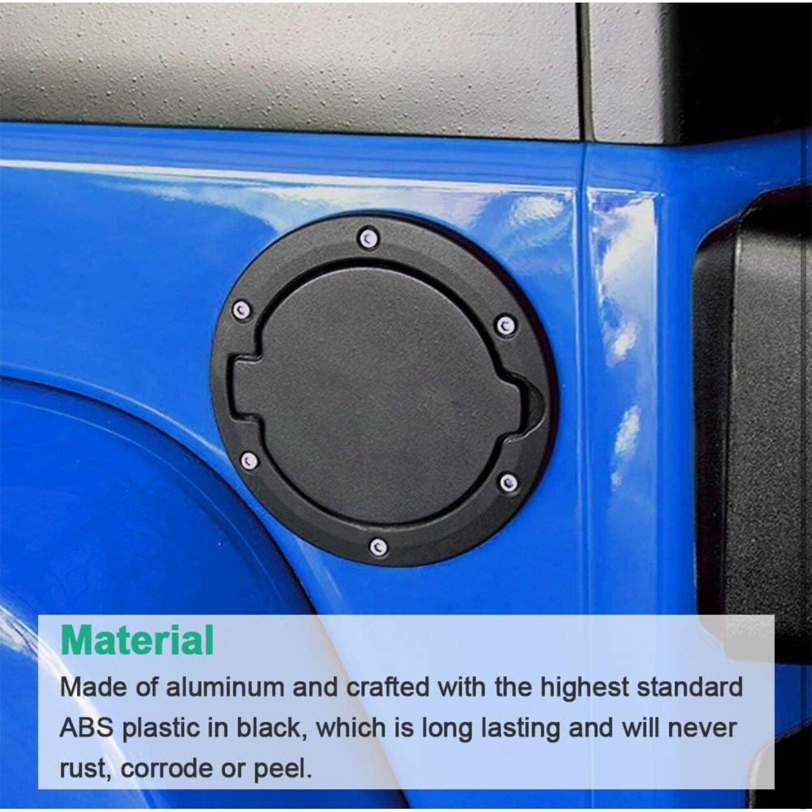 Gas Fuel Tank Lid Cover Fit Jeep Wrangler JK Unlimited 2007-2018