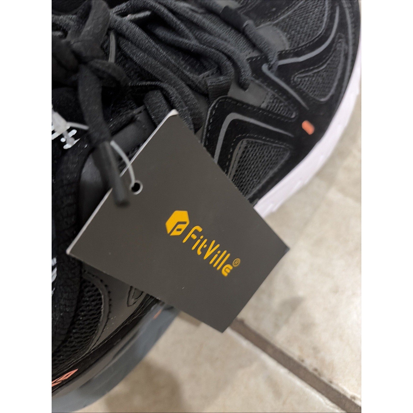 FitVille Men's Extra Wide Sneakers Arch Fit Walking Shoes Memory Foam US 11 Wide