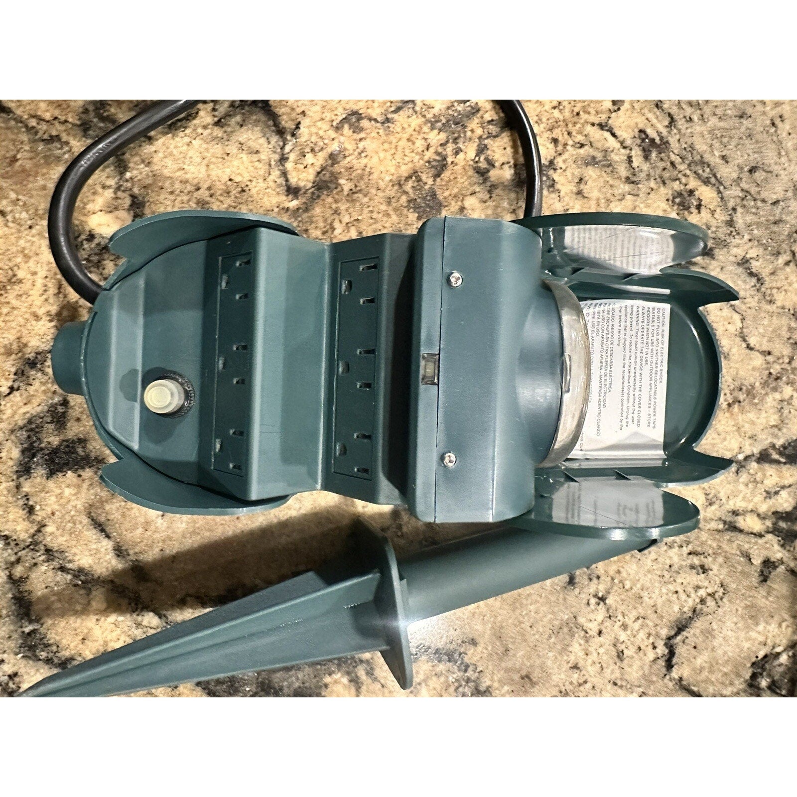 24-Hour Outdoor Light Timer for Electrical Outlet, 6 Grounded Timer Switch
