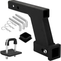 10000lbs 8-Inch Hitch Receiver Extension Riser, 2 Inch Receiver with 8 Inch Drop