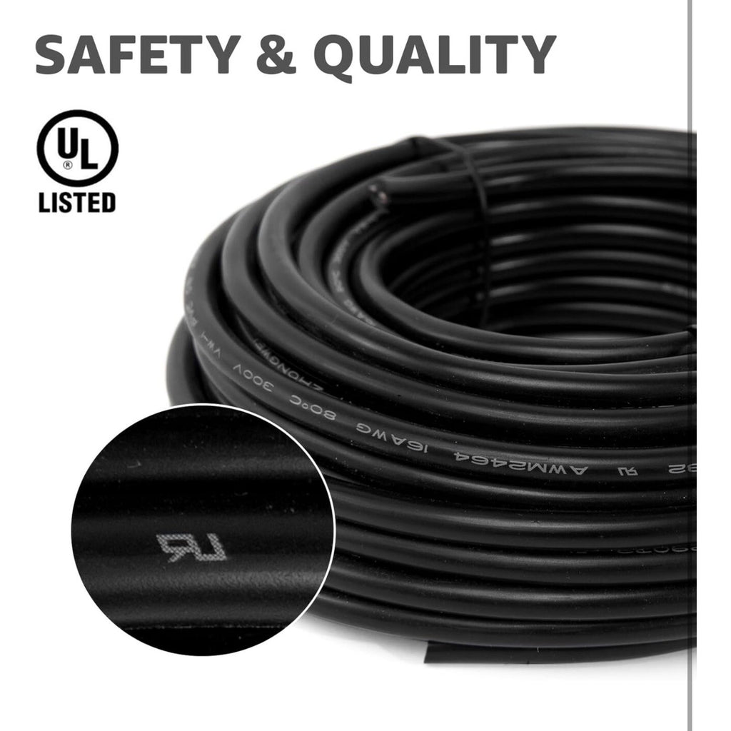 16 Gauge 2 Conductor Electrical Wire, 30FT