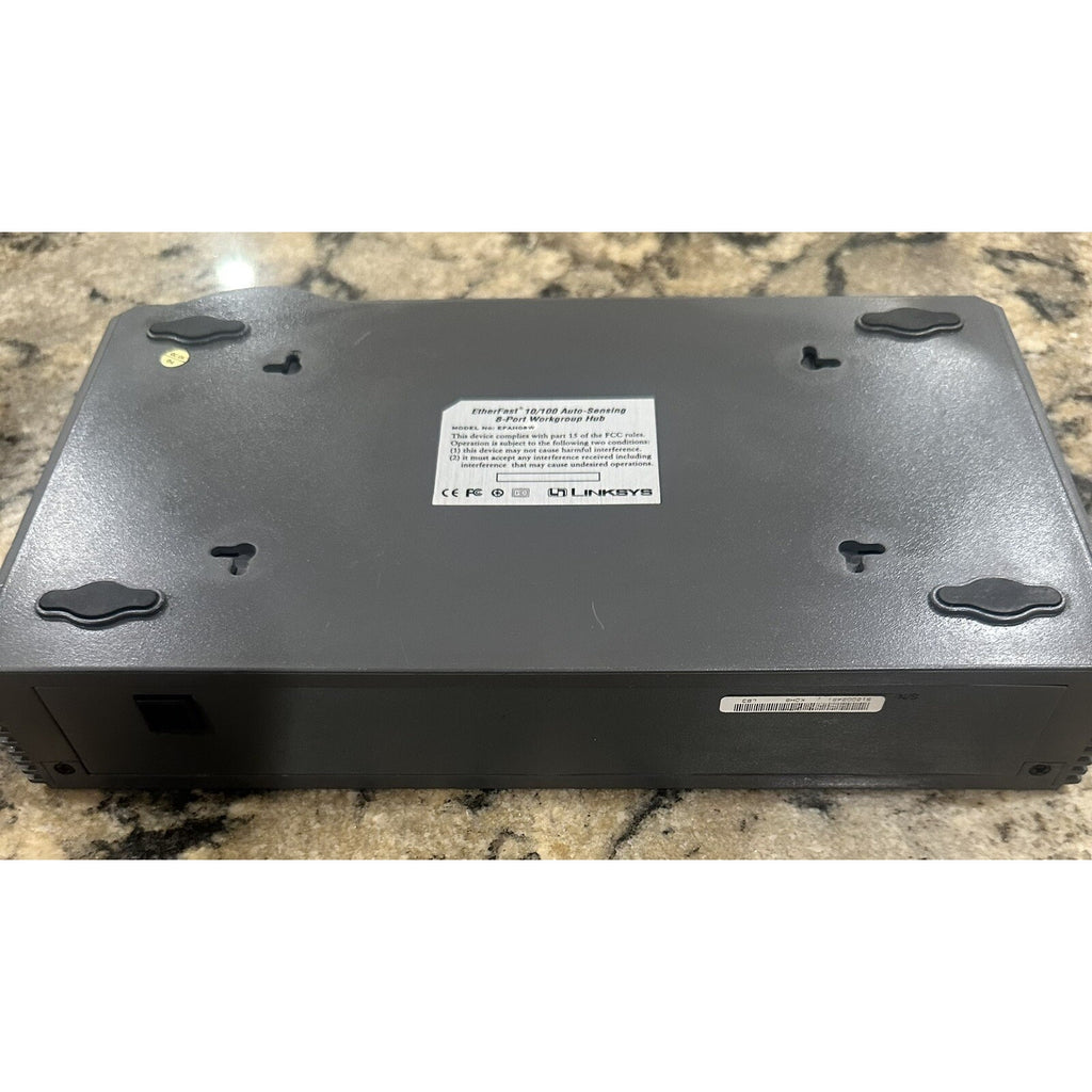 LINKSYS EFAH08W ETHERFAST 10/100 AUTO SENSING 8-PORT WORKGROUP HUB. No PWR Cord