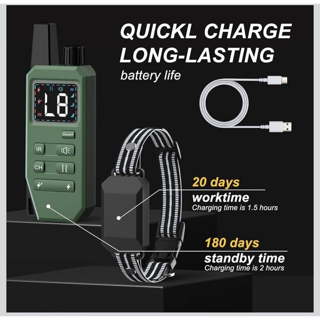 Dog Shock Collar with Remote Control Training Collar IPX7 Waterproof Electric