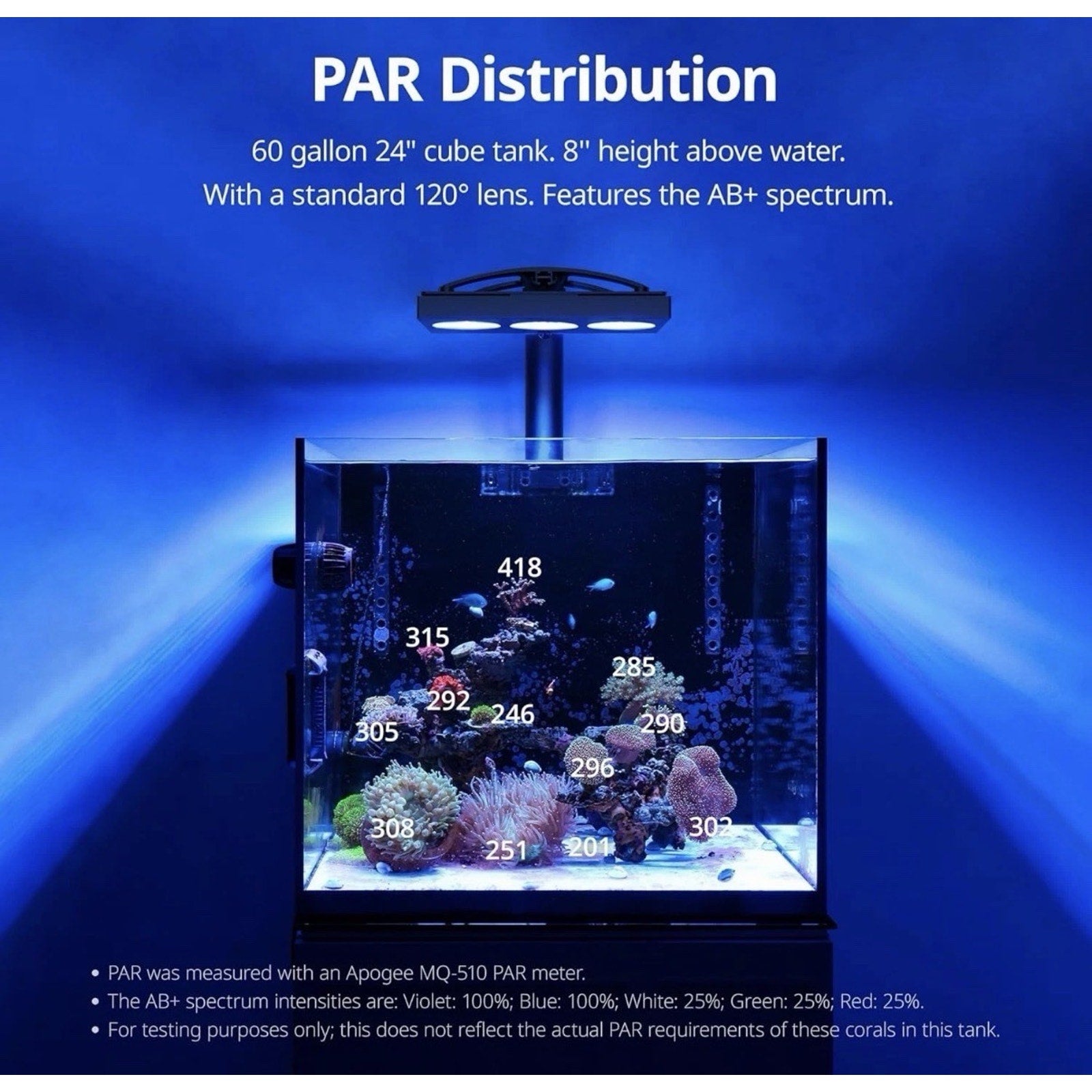 NICREW Hyperreef 200 Gen2 Reef LED Light 200W Programmable Coral Aquarium Light