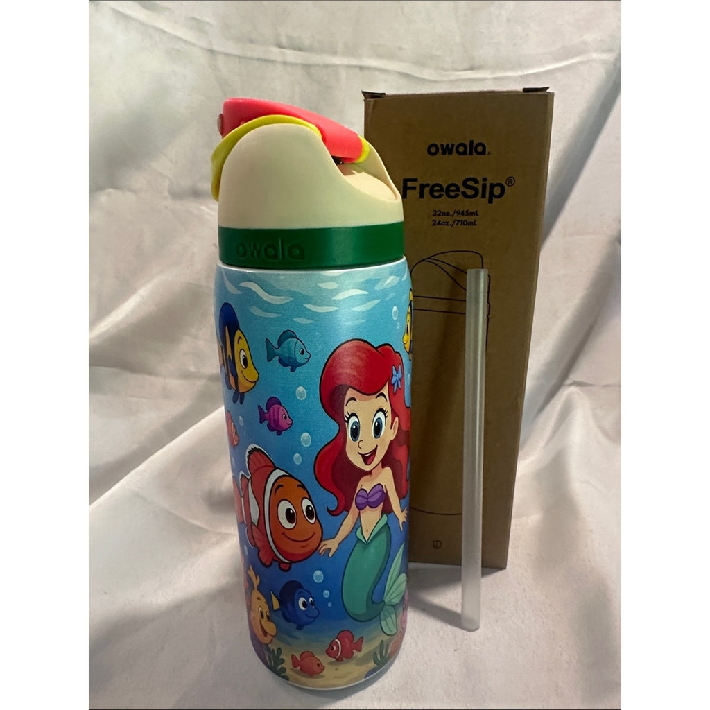 Custom Engraved Owala FreeSip Little Mermaid Ariel 32 oz