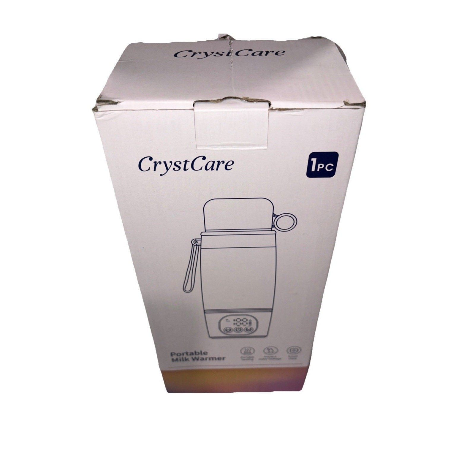 Crystcare Portable Bottle Warmer, Fast Heating, 16,000mAh, 17oz, Travel (Clouds)
