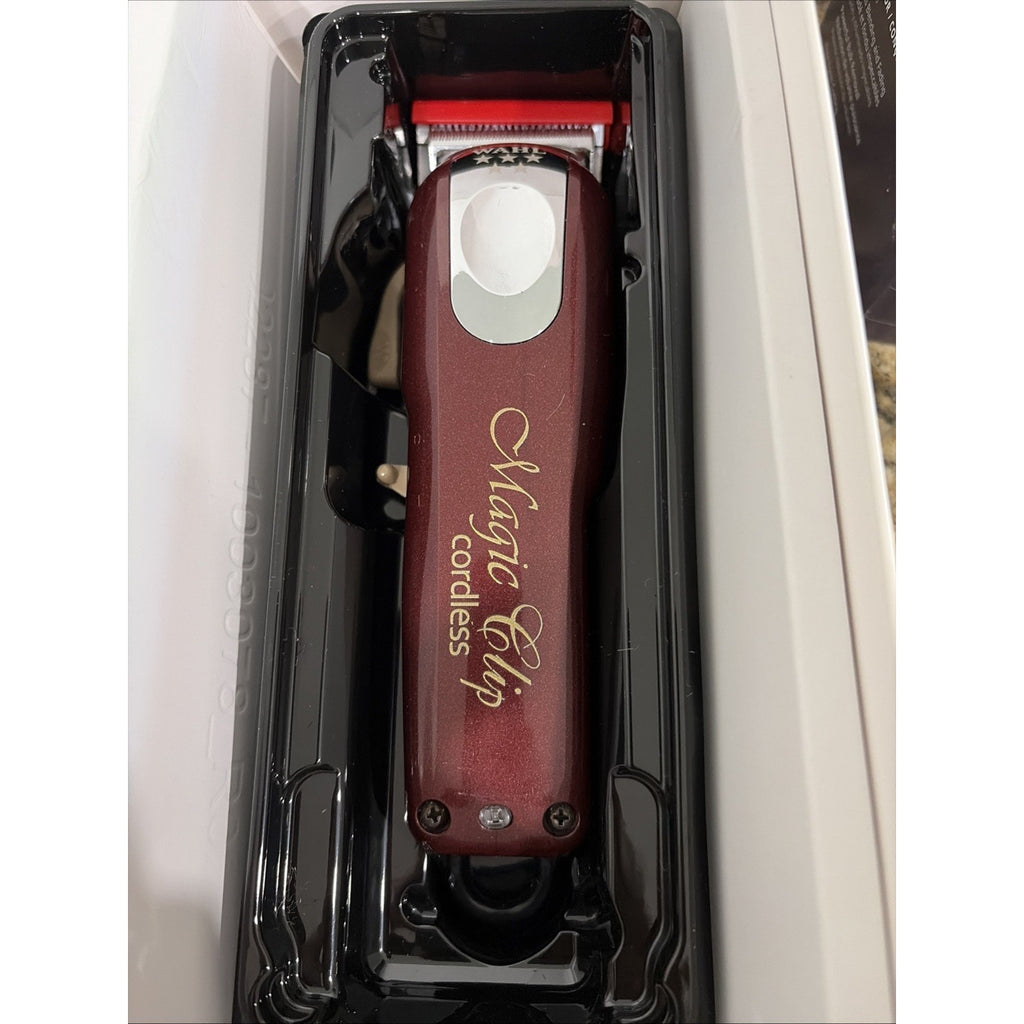 Pre-Owned Wahl Magic Clip Cord/Cordless Clipper - Red (8148)