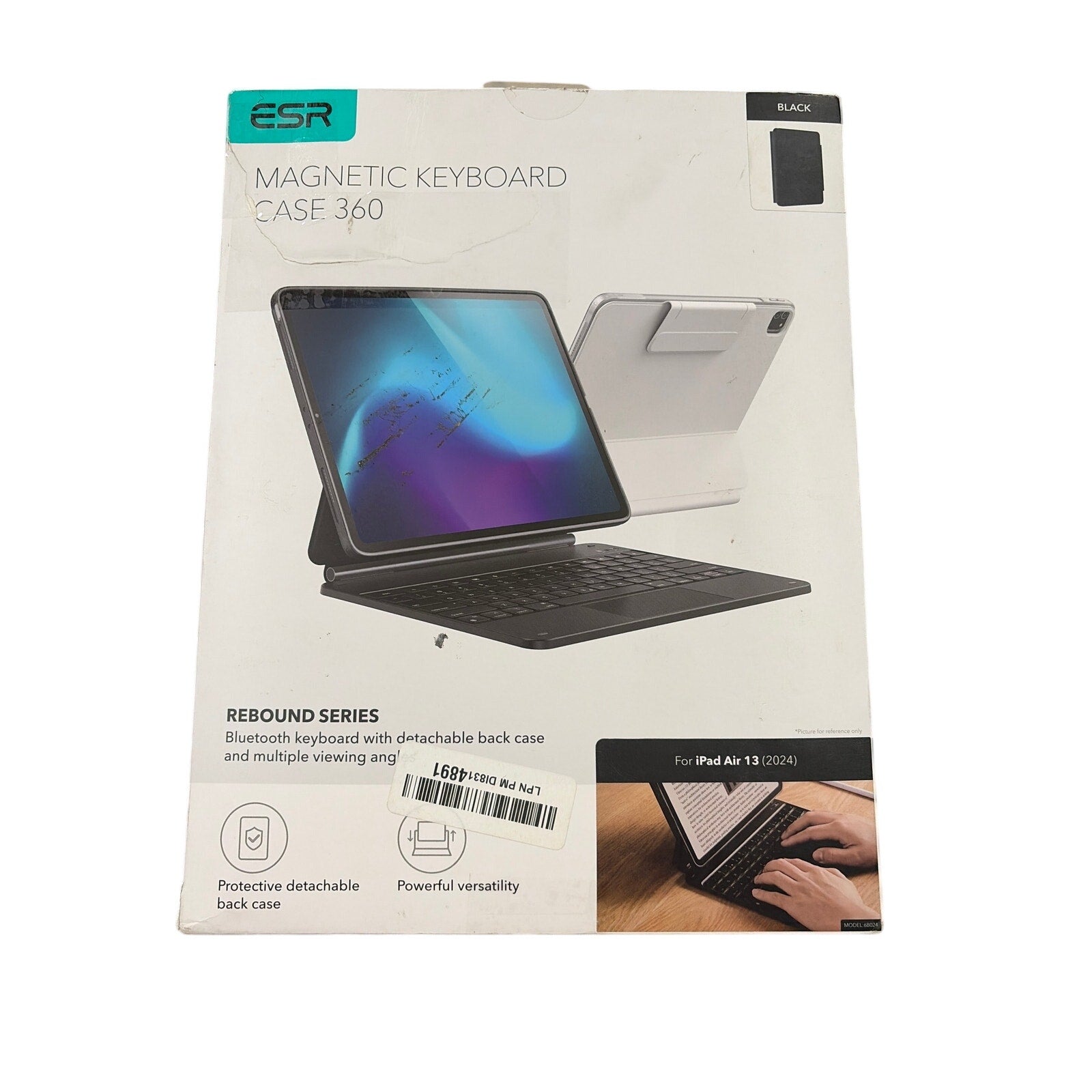 ESR iPad Air 13 inch 2024 Case Keyboard (M3,2025/M2,2024)