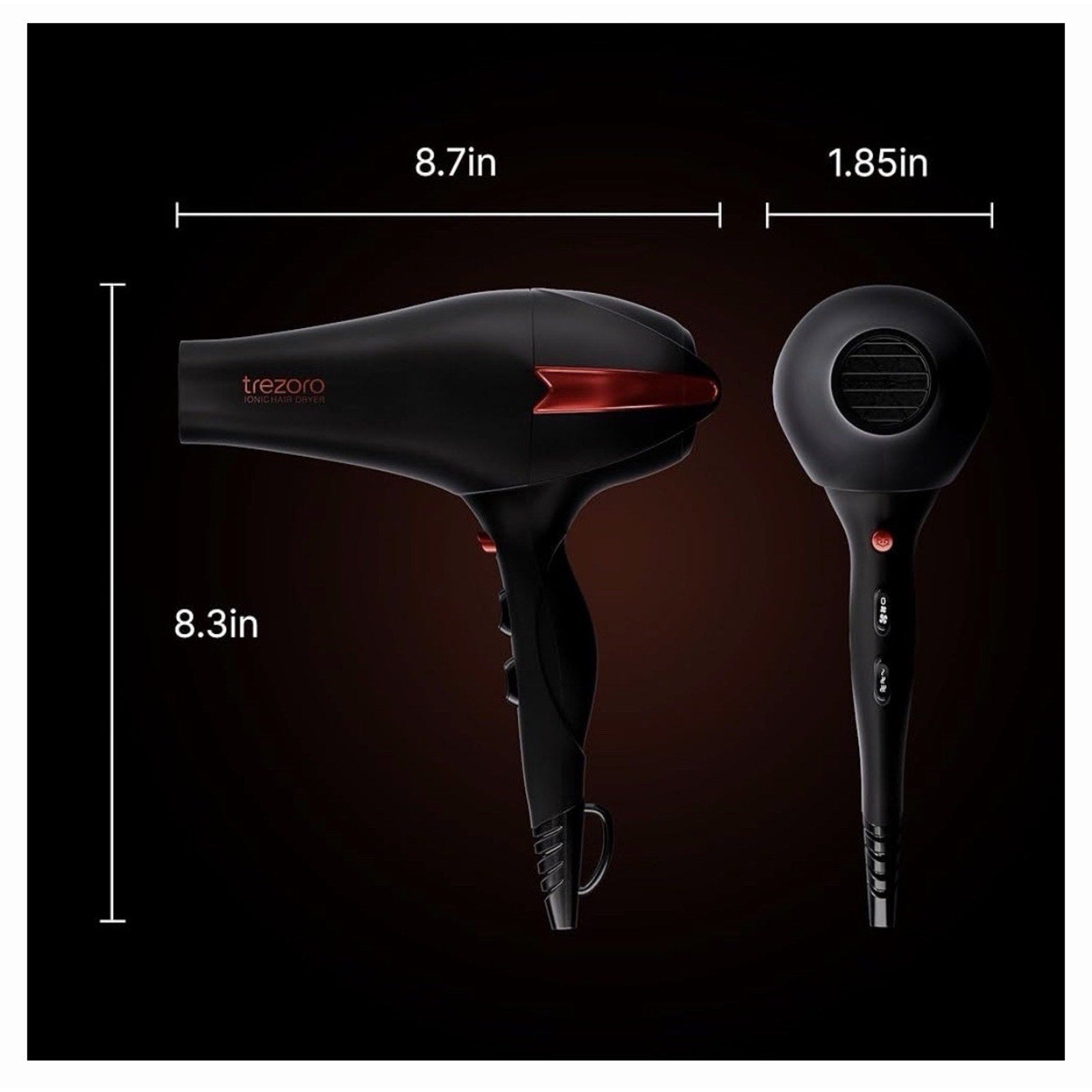Professional Ionic Hair Dryer for Salon - 2200W Powerful Blow Dryer Lightweight