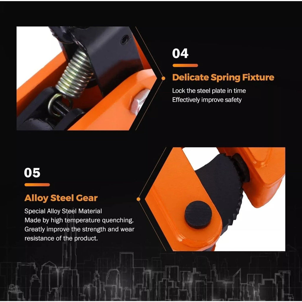 2 Ton 4400 Lbs Vertical Plate Lifting Clamp Sheet Metal Lifting Clamp Metal