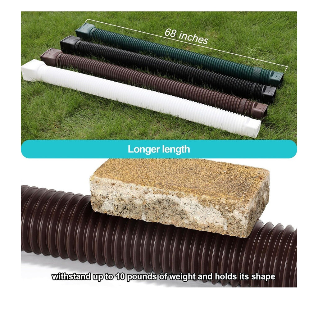Rain Gutter Downspout Extensions, Downspout Extender for Rainwater Drainage NIB