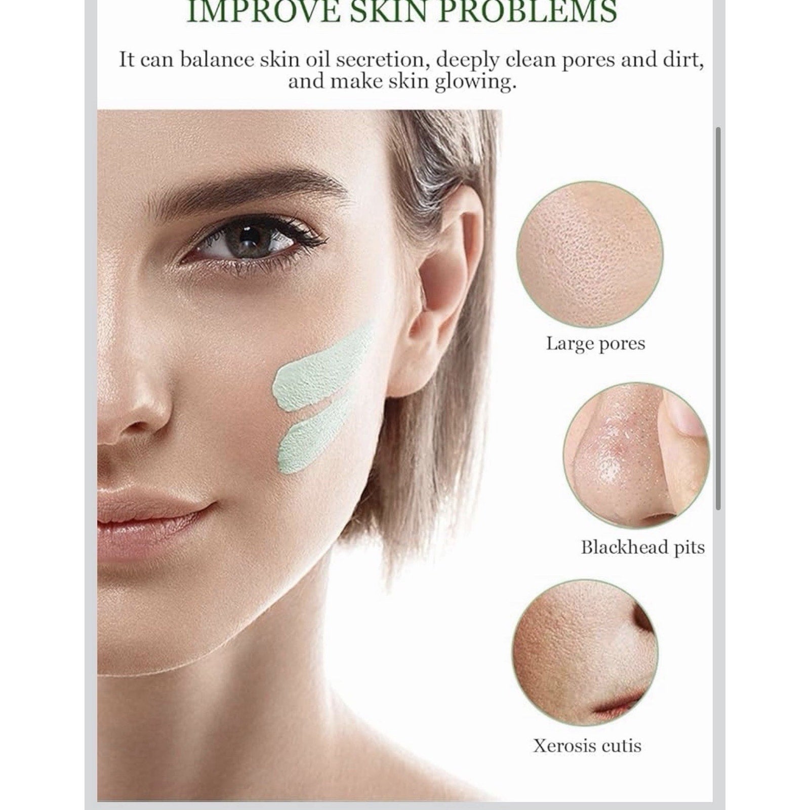 2 Pack Green Tea Purifying Clay Mask Stick Facial **BUY 2 PACKS GET 1 FREE**