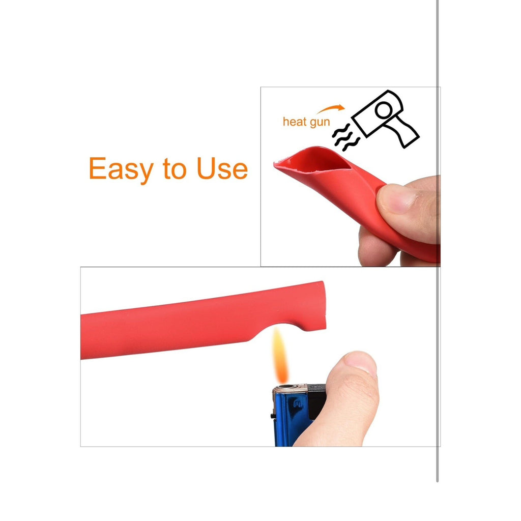 Heat Shrink Tubing, 3:1 Ratio 5/16 Inch Dia 50ft Adhesive Lined Dual Wall Red