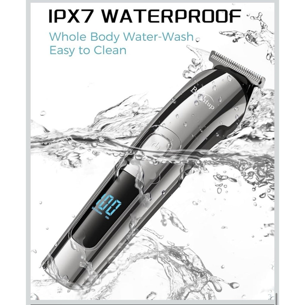 Brightup Stainless Steel Waterproof Beard Trimmer Men Electric Shaver 16 In 1
