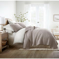 Linen Market Striped Quilt Coverlet Set, King/Cal-King, Latte