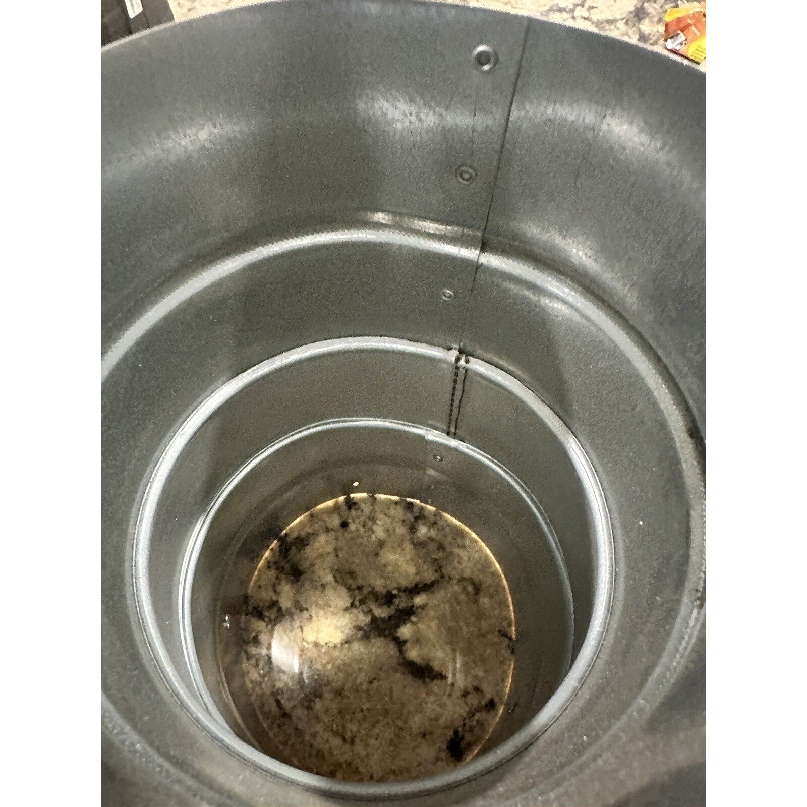 6 Inch to 5 Inch Round Duct Reducer, 24 Galvanized Steel Adapter H: 12 Inch