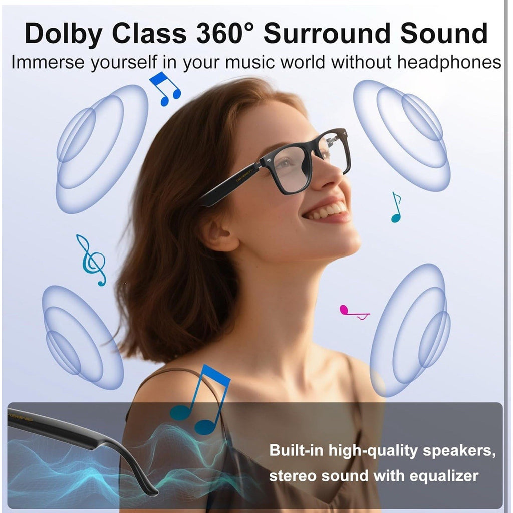 AI Translation Smart Glasses with Chat GPT for Men and Women, Bluetooth