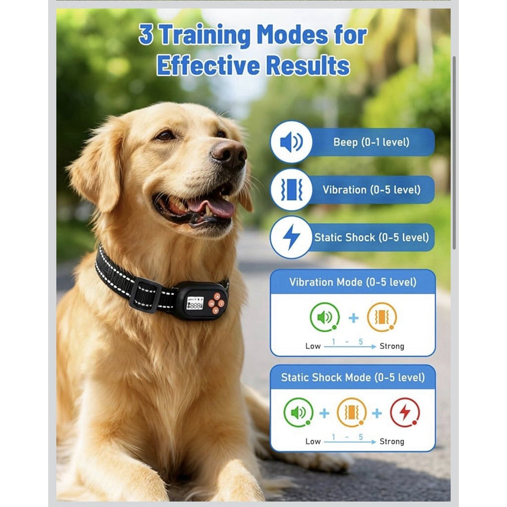GPS Wireless Dog Fence IPX6 Waterproof Collar for Dogs 18 Lbs