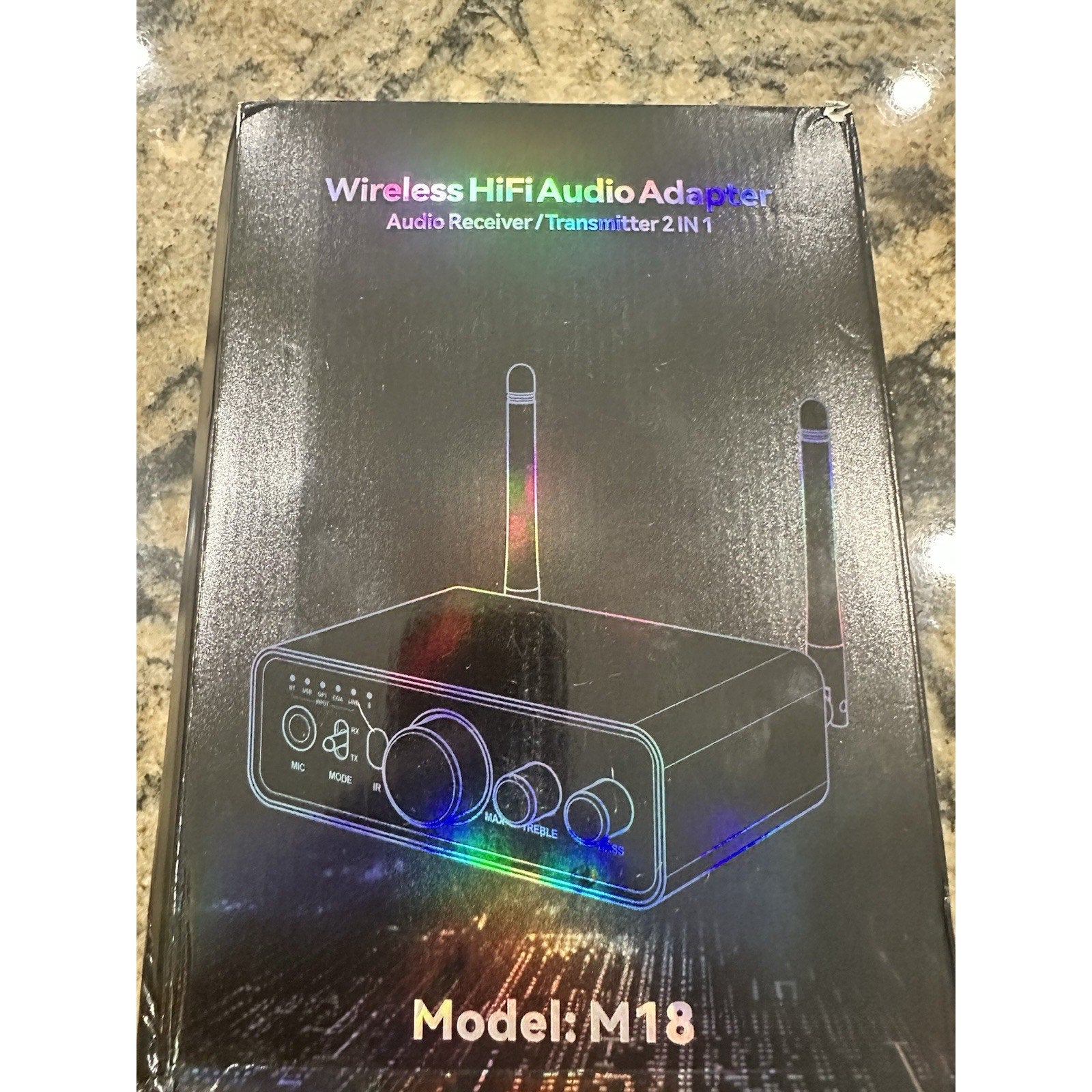 Upgraded M18 Bluetooth 5.3 Audio Receiver Transmitter for Home Stereo TV