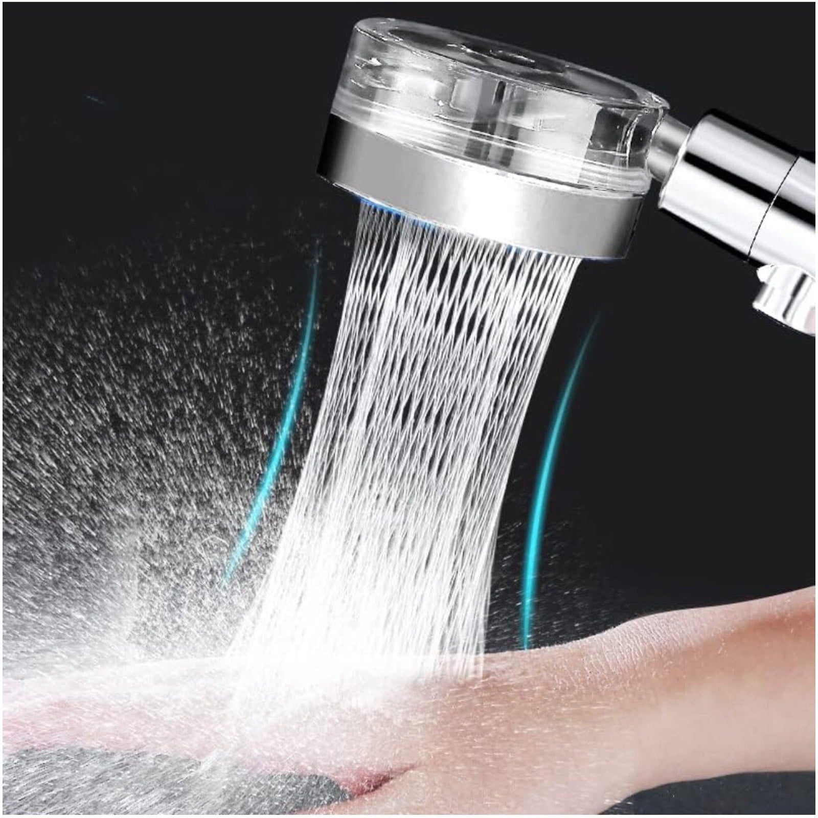 Turbo High Pressure shower heads W/Handheld 79 Inch Silver, Arm Holder, 3 Filter