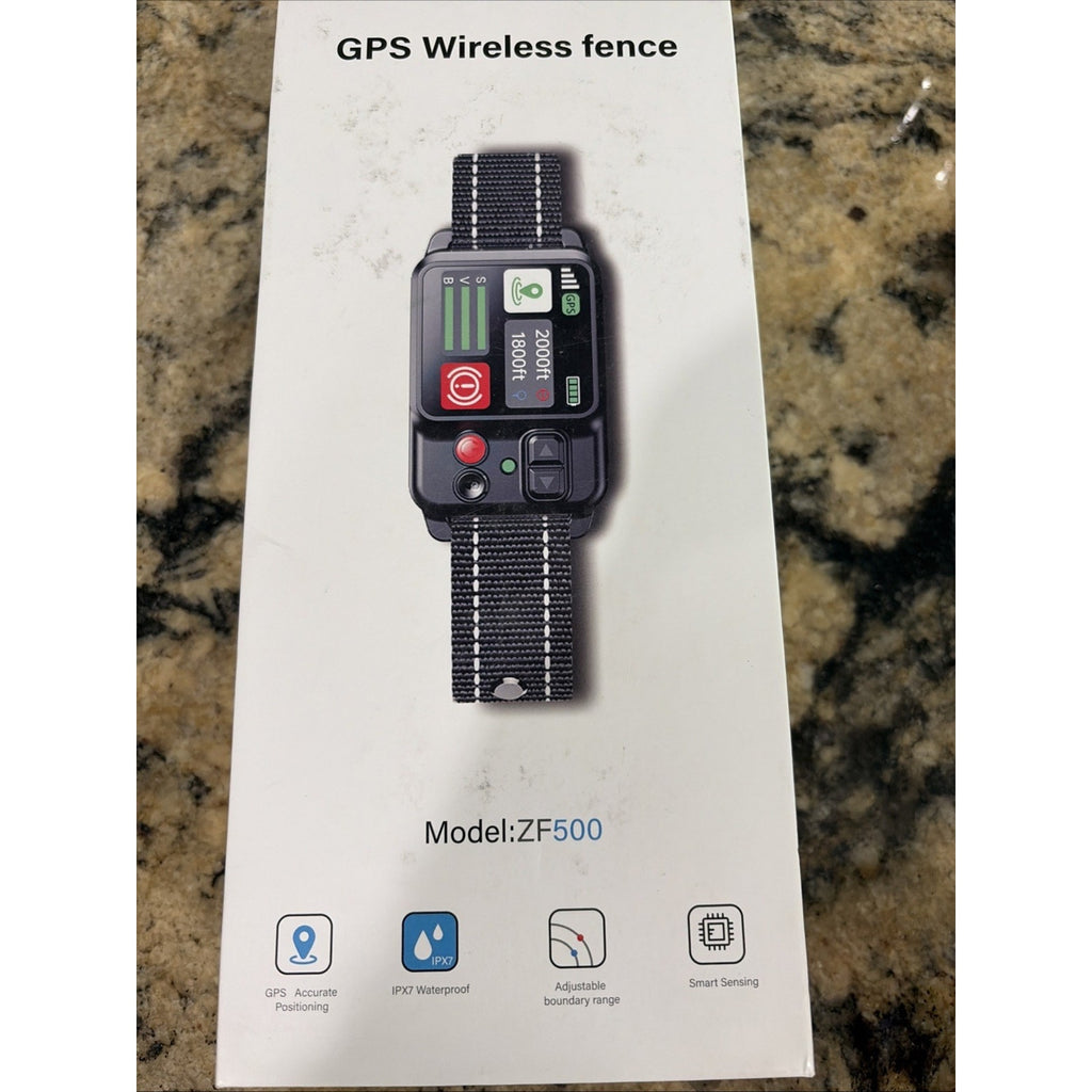 GPS Wireless Dog Fence System, Circular Electric Fence for Dogs Adjustable Range
