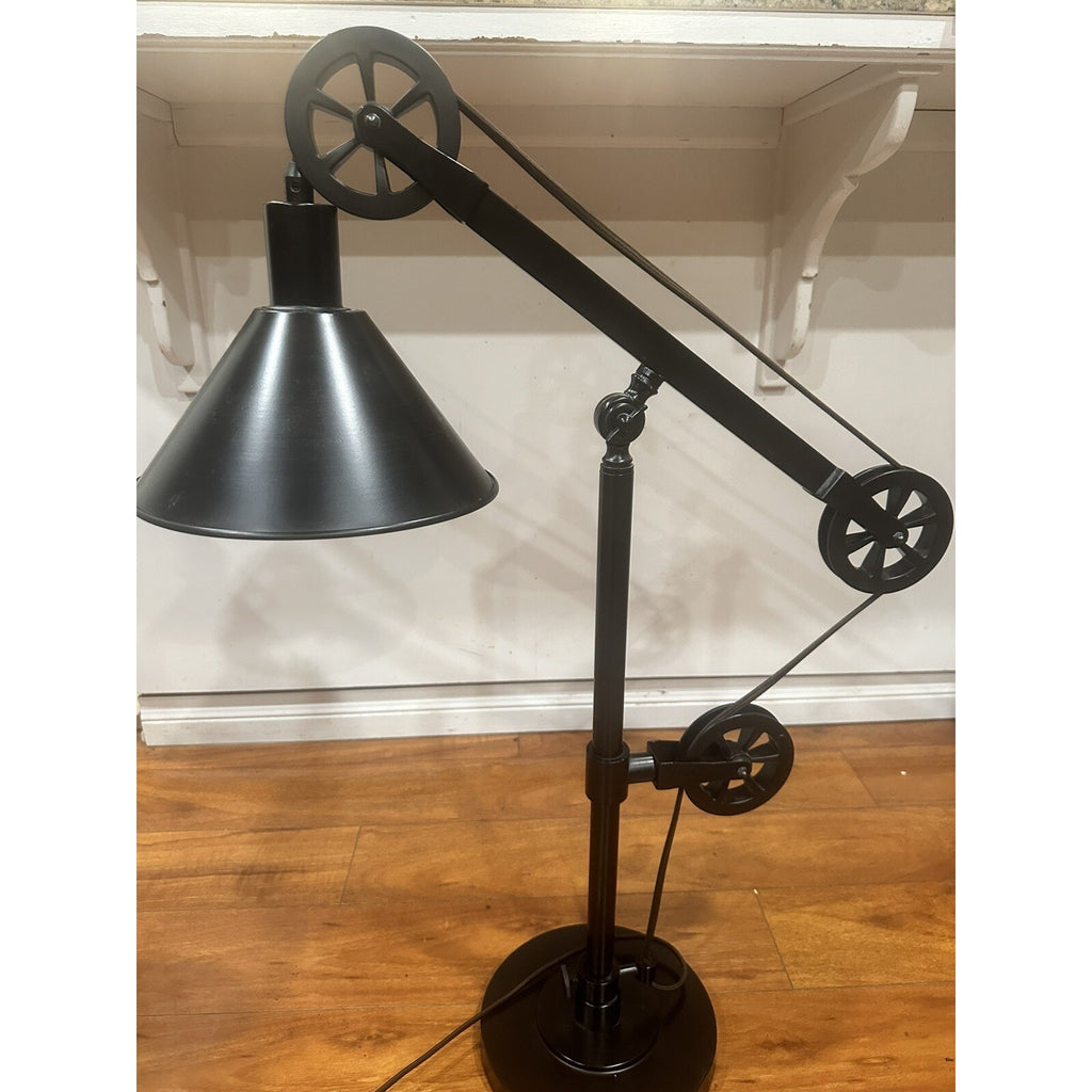 Set Of 2, 29" Blackened Bronze Metal Table Lamp, Please Read The Description