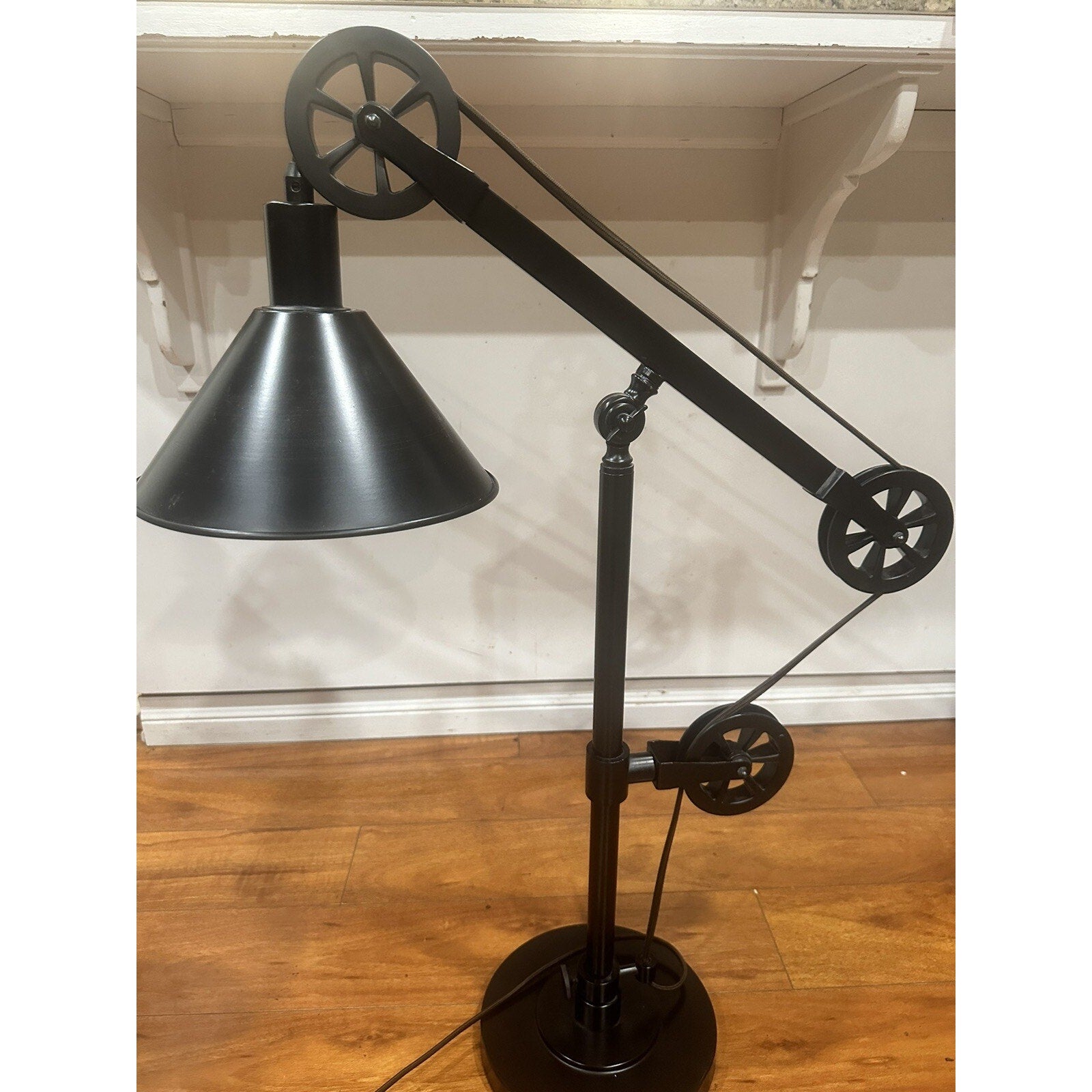 Set Of 2, 29" Blackened Bronze Metal Table Lamp, Please Read The Description