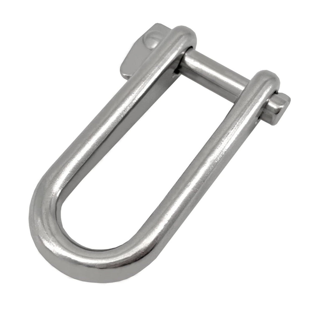 ISURE MARINE 2PCS 8mm 316 Stainless Steel Key Pin Shackle Hardware Rigging
